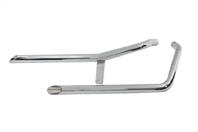 Exhaust Drag Pipe Set Slash Cut Style - V-Twin Mfg. 1