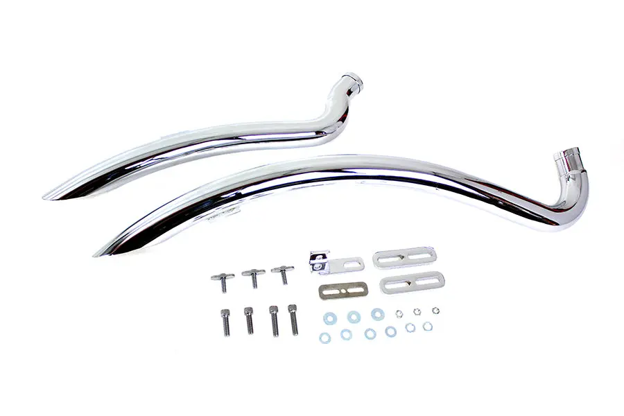 Curved Radius Exhaust Header Set - V-Twin Mfg. 1