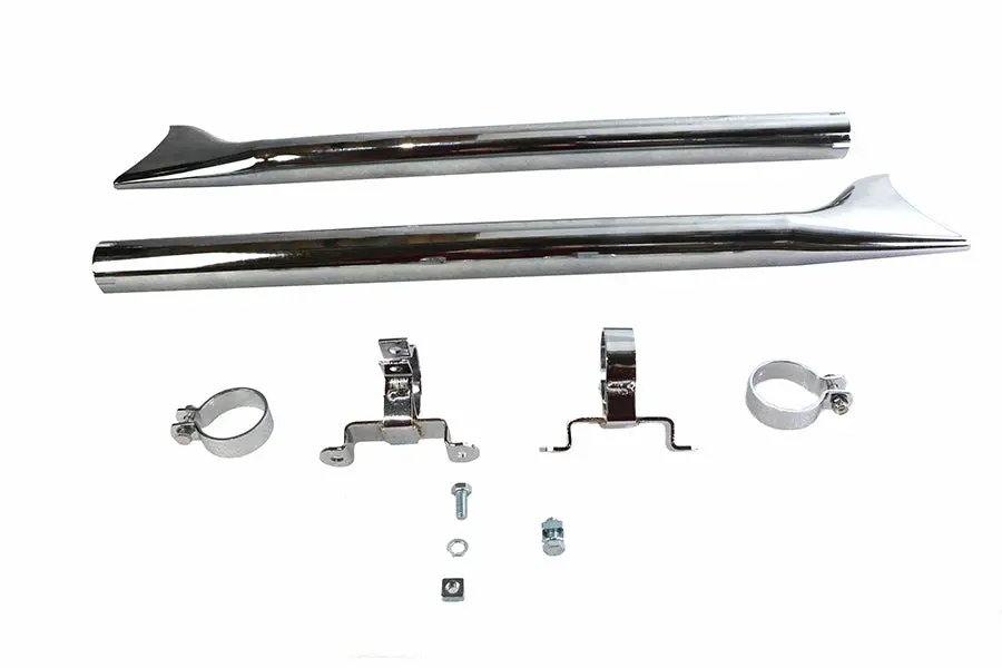 Wyatt Gatling Straight Fishtail Kit - V-Twin Mfg. 1