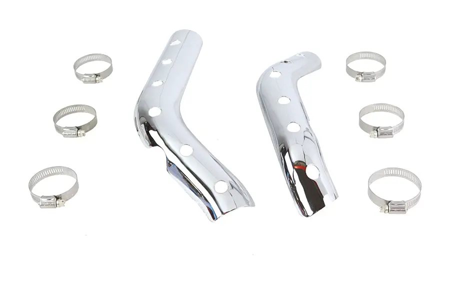 Xl Heat Shield Set Chrome - V-Twin Mfg. 1