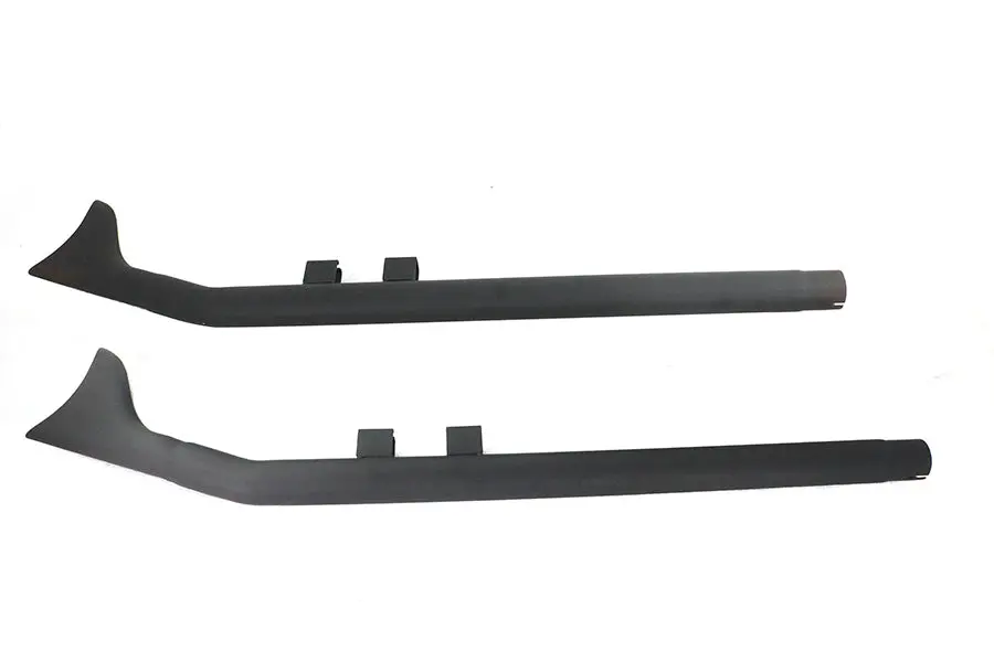 Flt Upsweep Straight Fishtail Set Black - V-Twin Mfg. 1