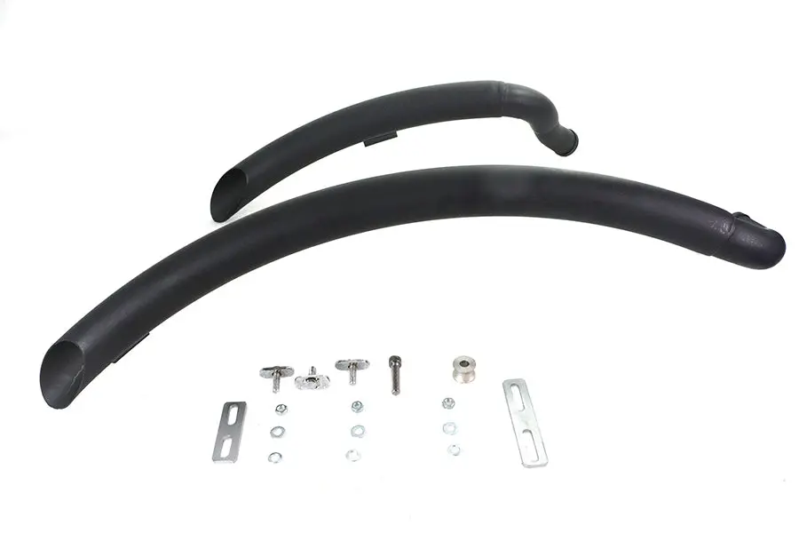 Wyatt Gatling Street Sweeper Exhaust Pipe Set Black - V-Twin Mfg. 1
