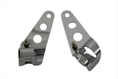 Side Mount Headlamp Bracket Chrome - V-Twin Mfg. 1