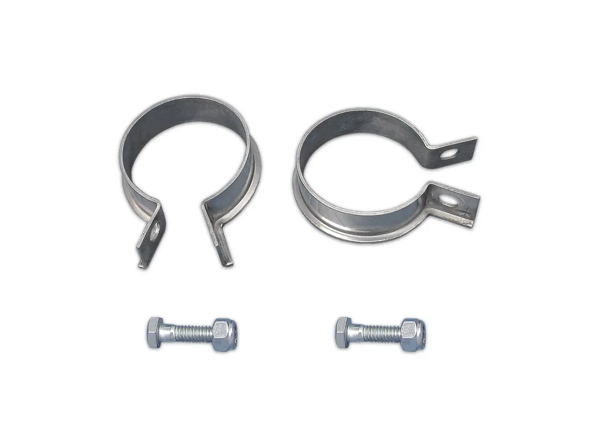 Exhaust Header Clamp Set Stainless Steel - V-Twin Mfg. 1