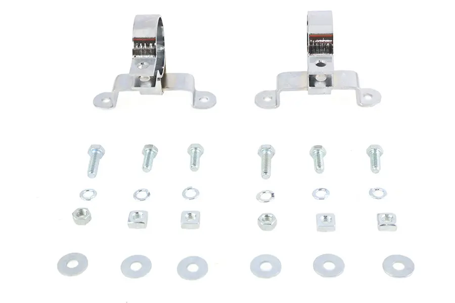 1-7/8 Inch Muffler Hanger Clamp Set - V-Twin Mfg. 1