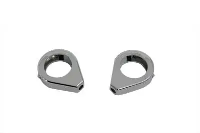 Chrome Turn Signal Clamp Kit 39Mm Forks - V-Twin Mfg. 1