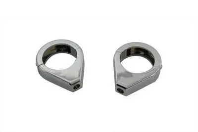 Chrome Turn Signal Clamp Kit 41Mm Forks - V-Twin Mfg. 1