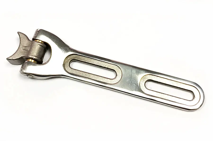 Solo Seat Nose Hinge Assembly Polished - V-Twin Mfg. 1