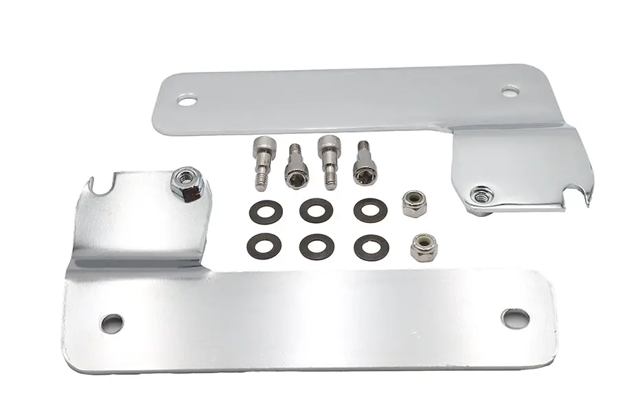 Windshield Mount Brackets Chrome - V-Twin Mfg. 1