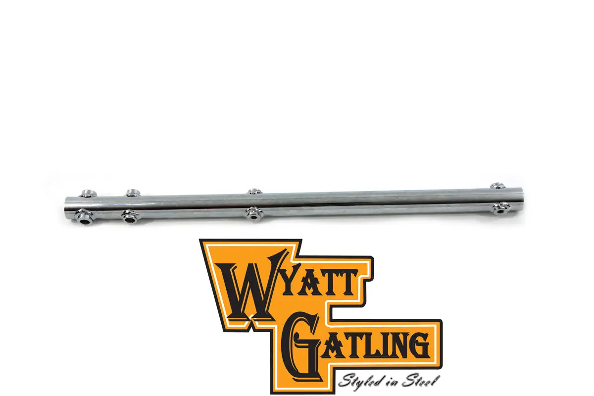 Wyatt Gatling Chrome Dual Exhaust Support - V-Twin Mfg. 1