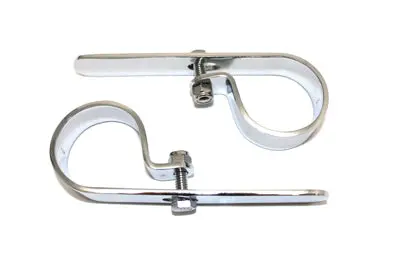 Chrome 1-7/8 Inch Exhaust  Inchp Inch Clamp Set - V-Twin Mfg. 1