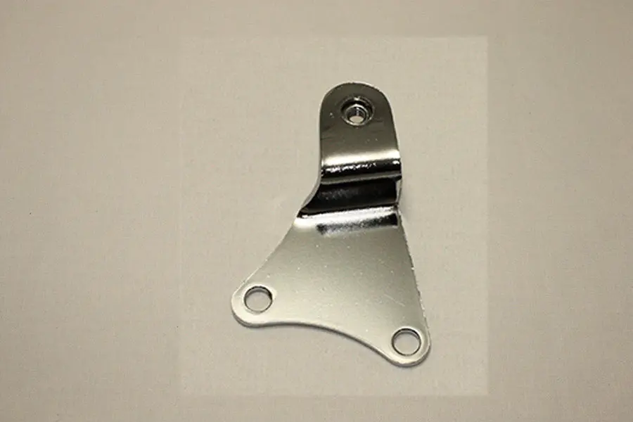 Bright Chrome Battery Carrier Bracket - V-Twin Mfg. 1