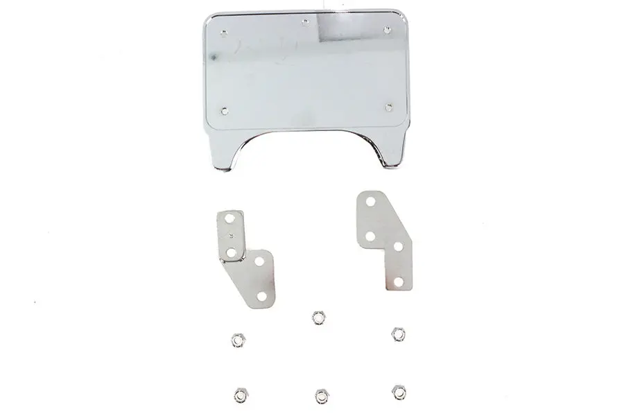 Chrome Billet License Plate Holder - V-Twin Mfg. 1