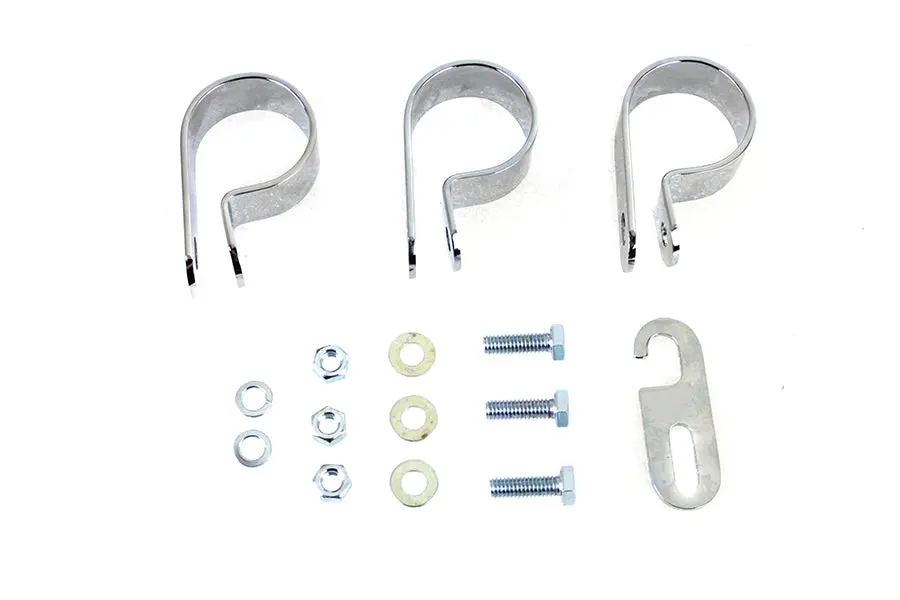 True Dual Exhaust Bracket Kit - V-Twin Mfg. 1