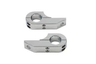 Footpeg Extender Clamp Set Chrome - V-Twin Mfg. 1