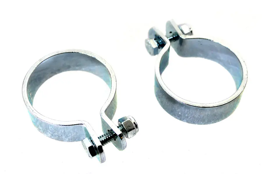Zinc 1-7/8 Inch Muffler Clamp Set - V-Twin Mfg. 1