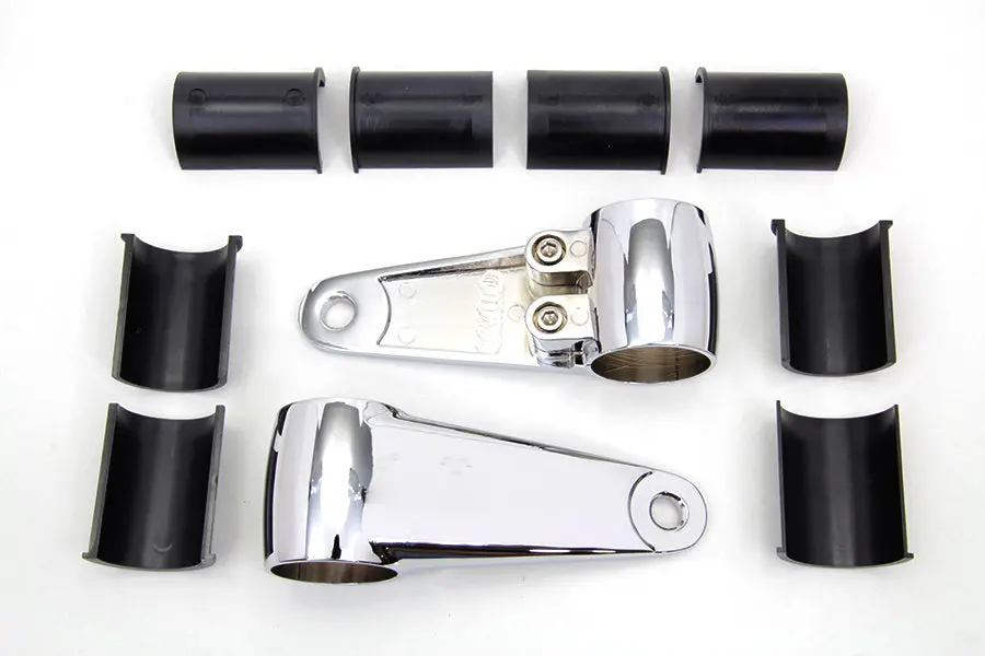Universal Headlamp Mount Bracket Chrome - V-Twin Mfg. 1