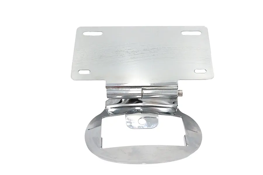 License Plate Relocation Bracket Chrome - V-Twin Mfg. 1