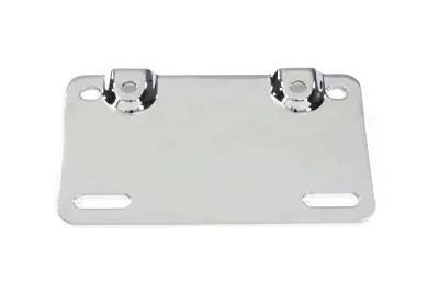 Lamp Bar Mount Plate Chrome - V-Twin Mfg. 1