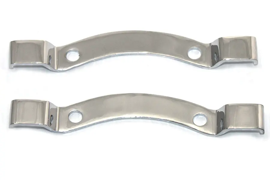 Chrome Bracket Set For Sissy Bar Pad - V-Twin Mfg. 1