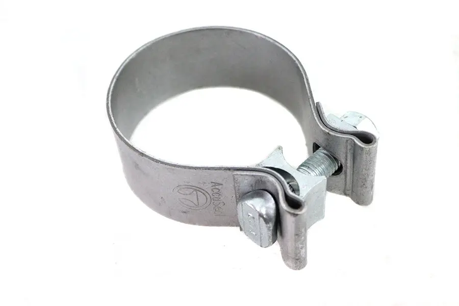 M8 Exhaust Clamp Natural - V-Twin Mfg. 1