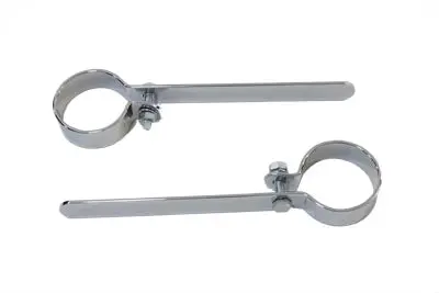 Chrome 1-7/8 Inch Exhaust Hanger Clamp Set - V-Twin Mfg. 1