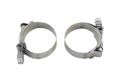 Stainless Steel Hex Nut Type Exhaust Clamp Set - V-Twin Mfg. 1