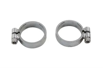 Chrome Allen Type Exhaust Clamp Set Wide - V-Twin Mfg. 1