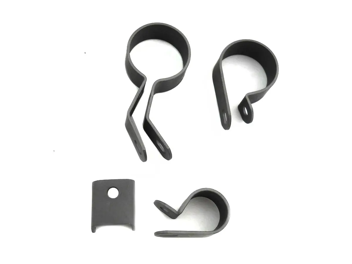 Parkerized Exhaust Clamp Kit - V-Twin Mfg. 1