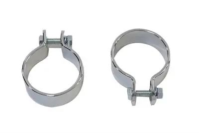 Chrome 1-3/4 Inch Muffler Body And End Clamp Set - V-Twin Mfg. 1