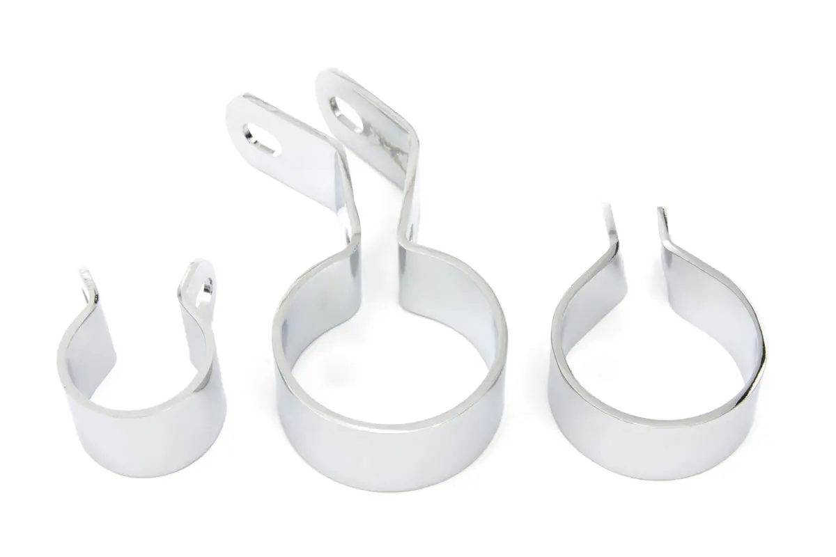 Chrome Exhaust Clamp Kit - V-Twin Mfg. 1