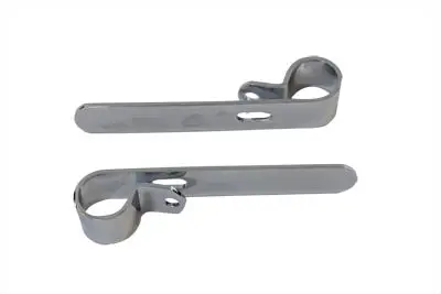 Chrome 1 Inch Exhaust  Inchp Inch Clamp Set - V-Twin Mfg. 1