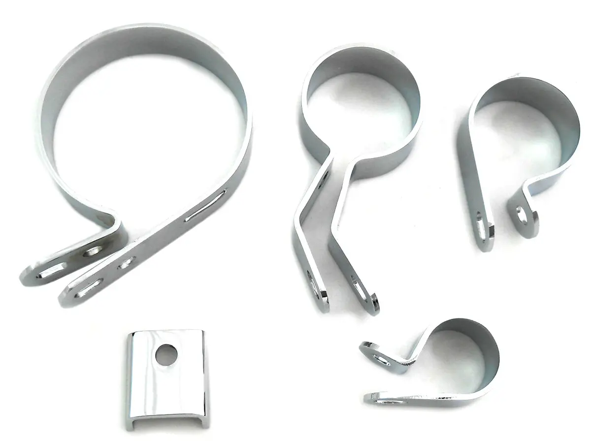 Chrome Exhaust Clamp Kit - V-Twin Mfg. 1