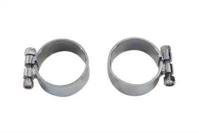 Chrome Allen Type Exhaust Clamp Set Wide - V-Twin Mfg. 1