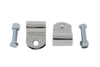 Chrome Turn Signal Clamps - V-Twin Mfg. 1