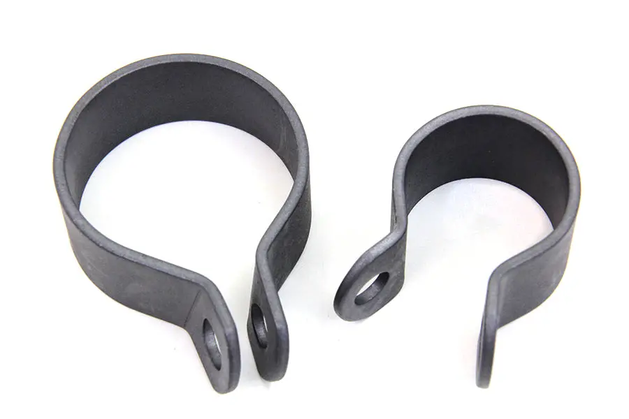 Front Exhaust Parkerized Clamp Set - V-Twin Mfg. 1
