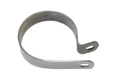 Stainless Steel 3-1/4 Inch Muffler Body And End Clamp - V-Twin Mfg. 1