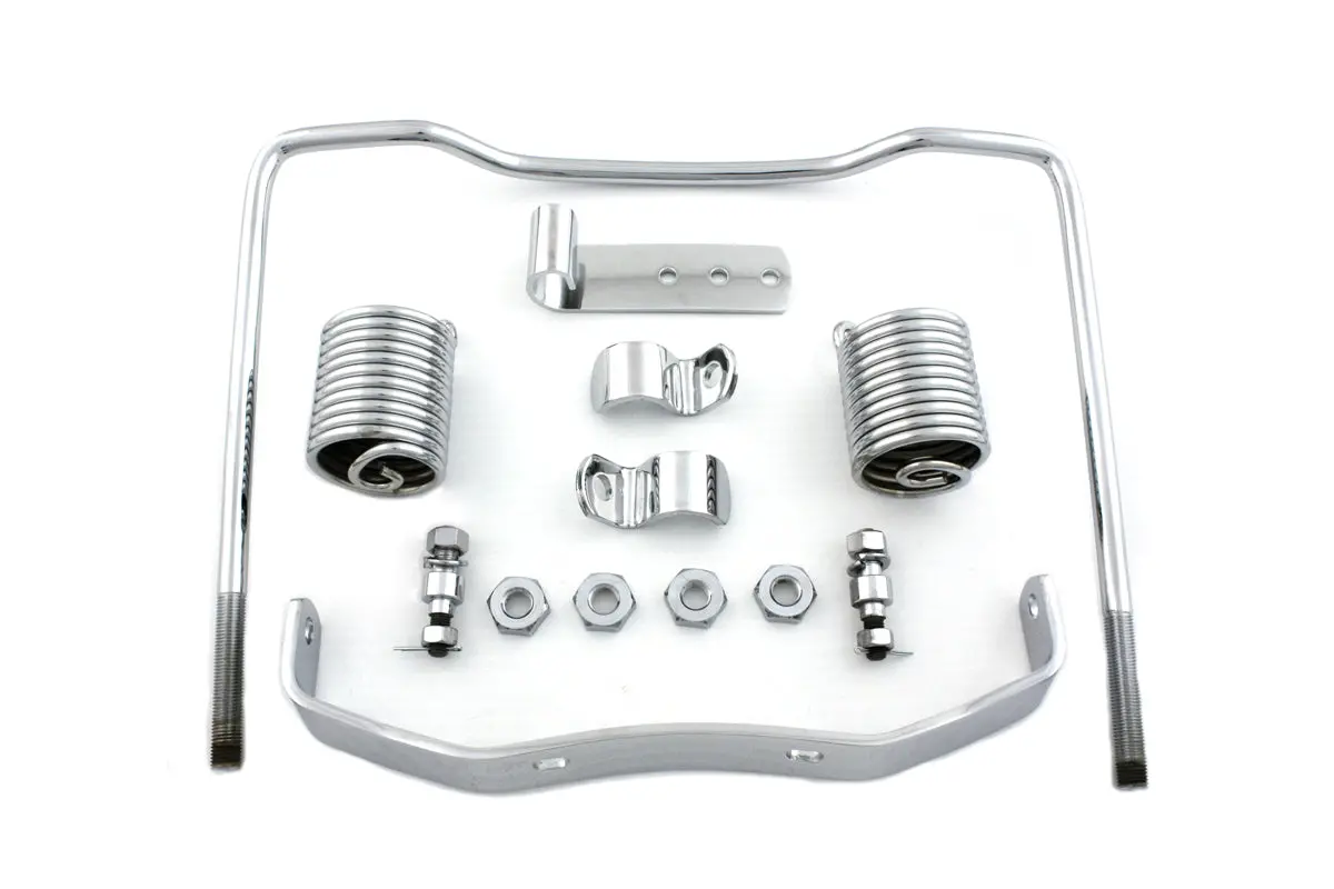 Chrome Auxiliary Seat Spring Kit - V-Twin Mfg. 1