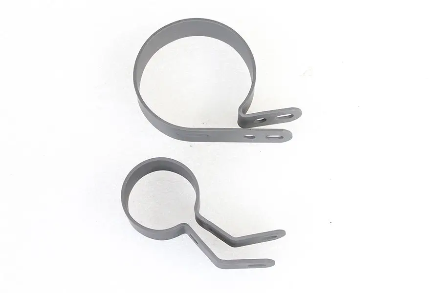 Parkerized Muffler Clamp Set - V-Twin Mfg. 1