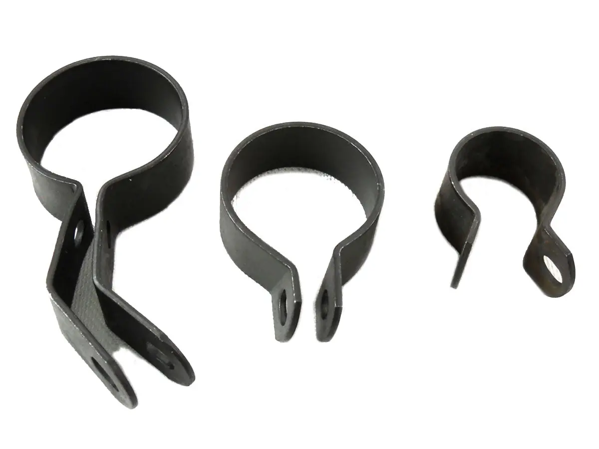Parkerized Exhaust Clamp Kit - V-Twin Mfg. 1