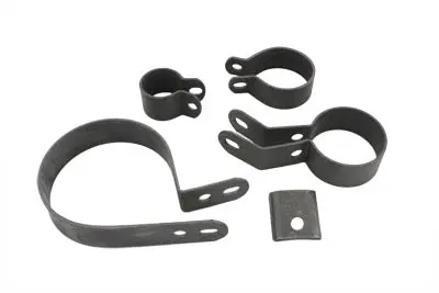 Parkerized Exhaust Clamp Kit - V-Twin Mfg. 1
