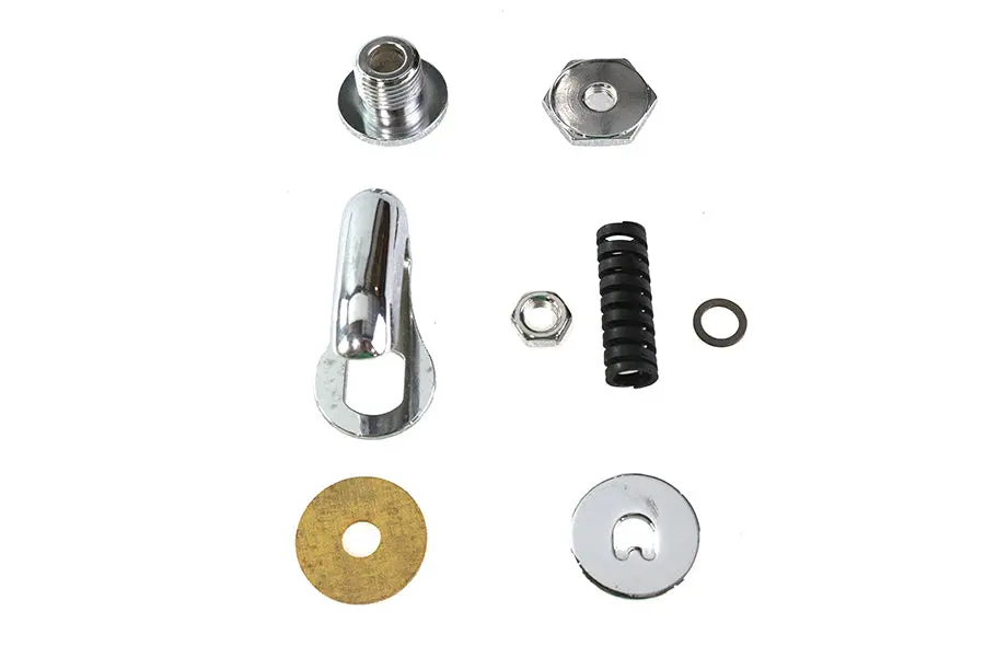 Upper Steering Damper Kit Chrome - V-Twin Mfg. 1