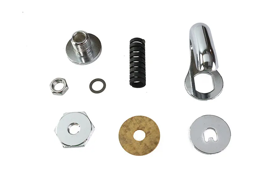 Upper Steering Damper Kit Chrome - V-Twin Mfg. 1