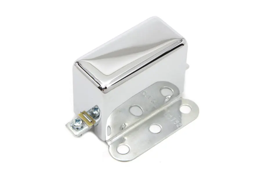 Chrome Look-A-Like 6 Volt 3-Brush Relay - V-Twin Mfg. 1