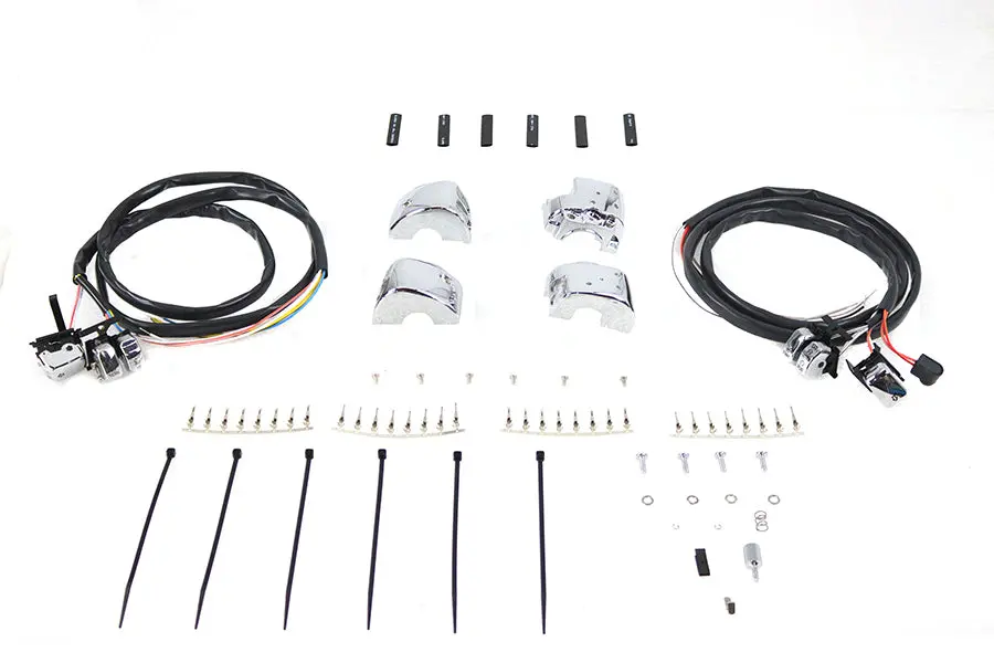 Handlebar Control Switch Housing Kit Chrome - V-Twin Mfg. 1