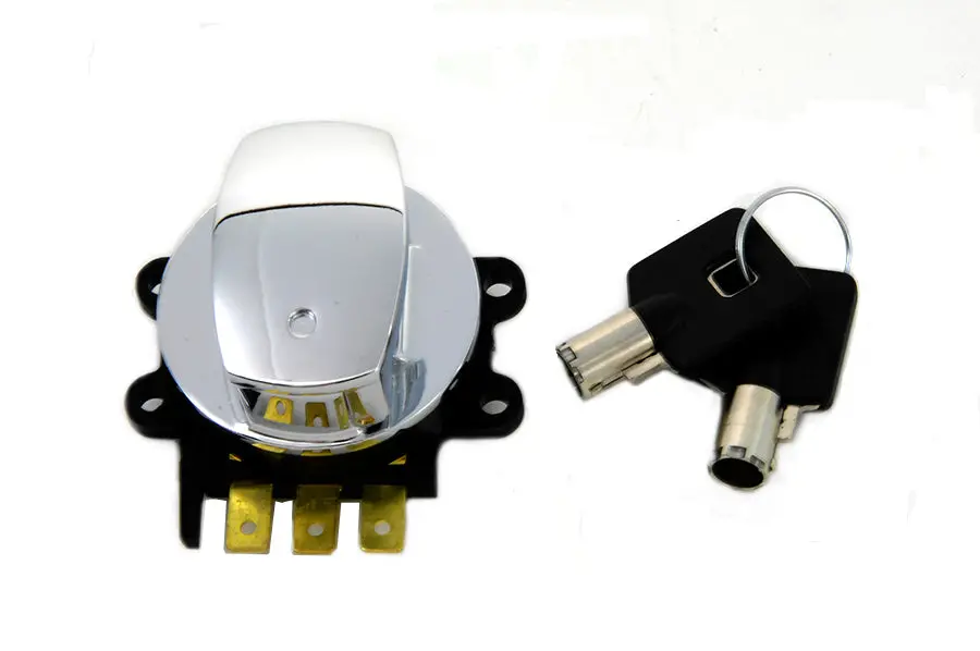 Hinge Ignition Switch Chrome - V-Twin Mfg. 1