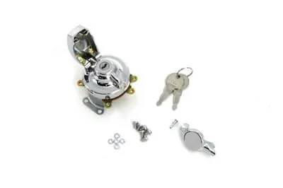 Fat Bob Ignition Switch With 5 Terminals Chrome - V-Twin Mfg. 1