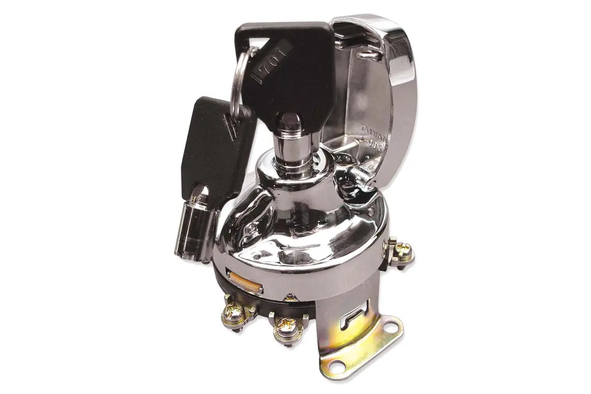 Hinge Ignition Switch Chrome - V-Twin Mfg. 1