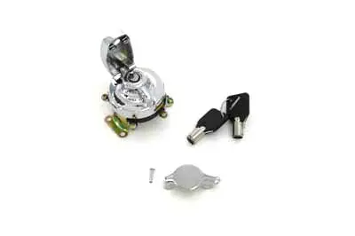 Fat Bob Ignition Switch With 5 Terminals Chrome - V-Twin Mfg. 1