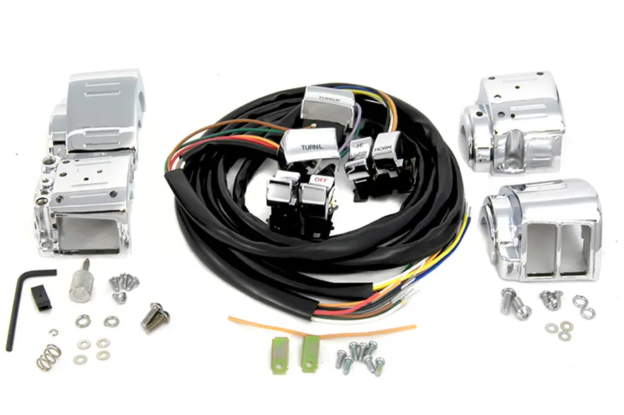 Chrome Switch Housing Kit - V-Twin Mfg. 1